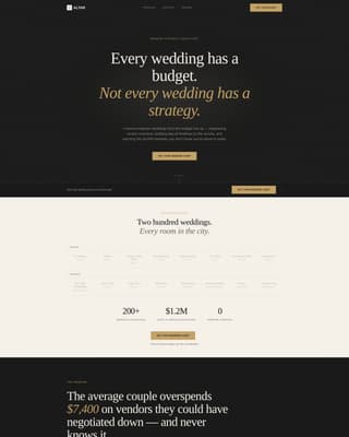 Wedding Consulting Booking Website Template