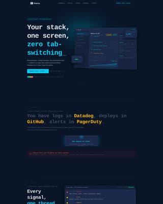 Shiplog - Powerful Devtools Landing Page Template