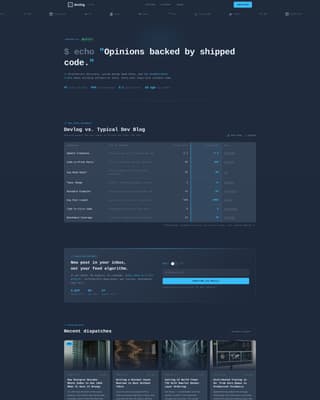 Devlog - Powerful Developer Landing Page Template