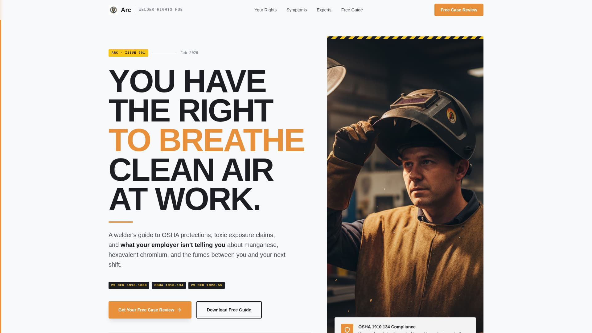 Welder FAQ Website Template