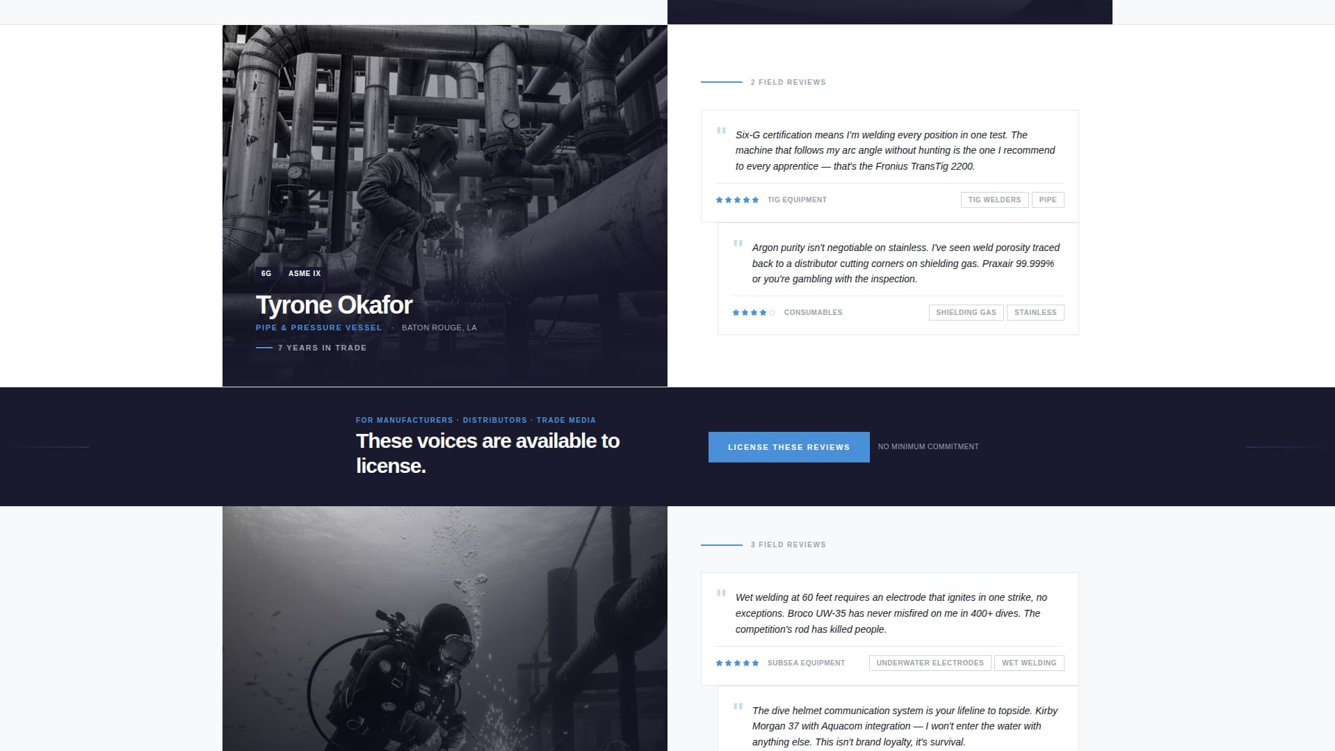 Welder Reviews Website Template