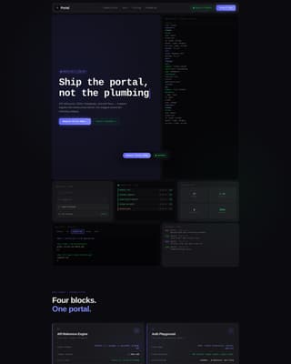 Portal - Powerful Developer Portal Landing Page Template