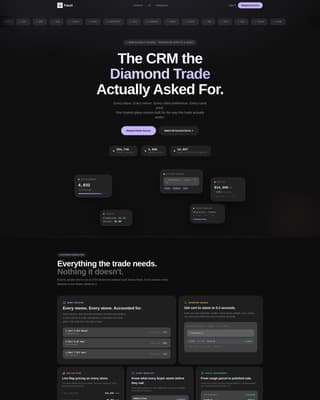 Facet - Prismatic Diamond Landing Page Template