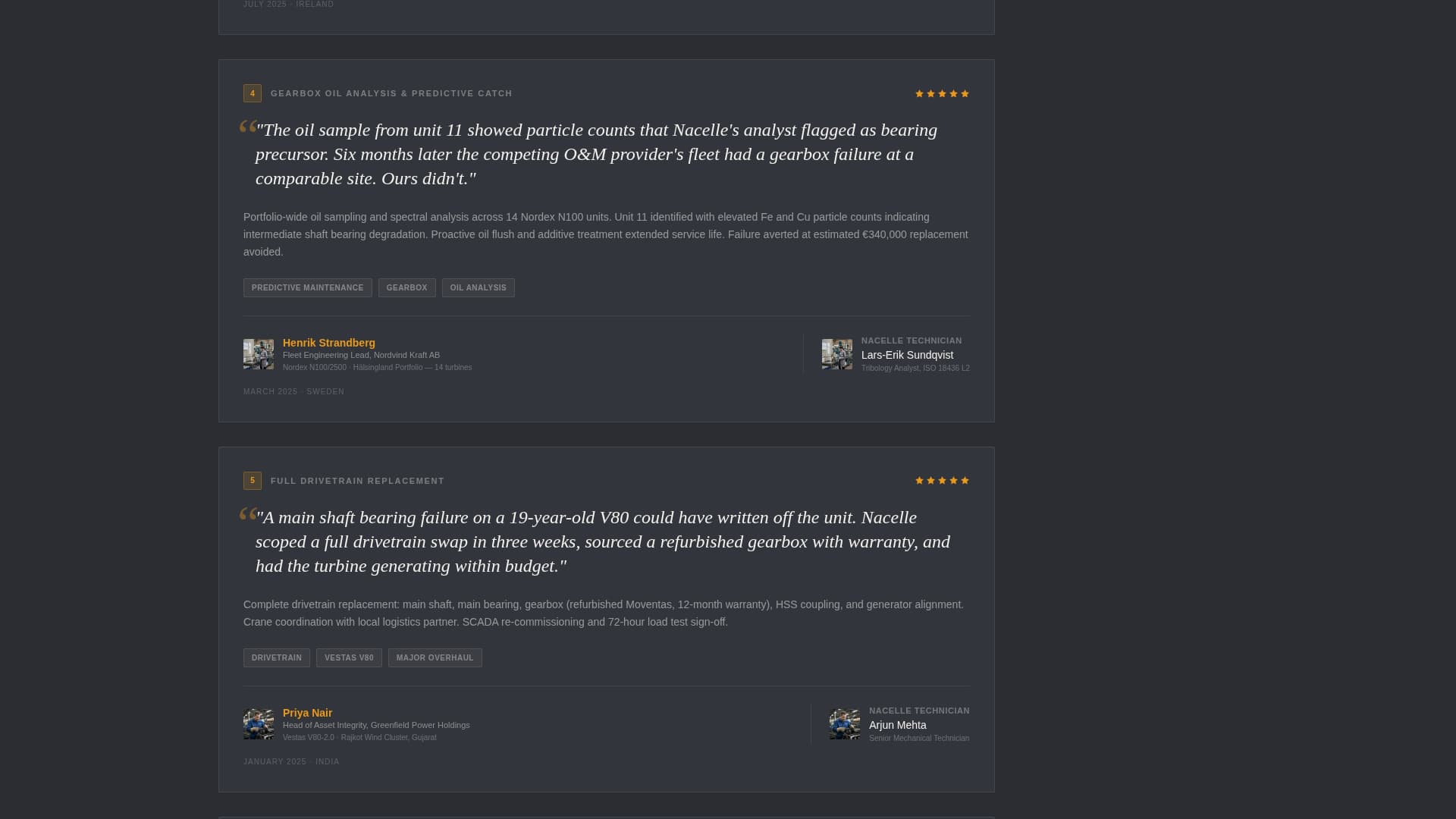 Wind Turbine Technician Business Reviews Website Template
