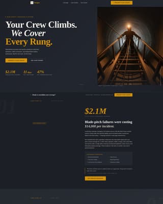 Wind Turbine Technician Business Privacy Policy Website Template
