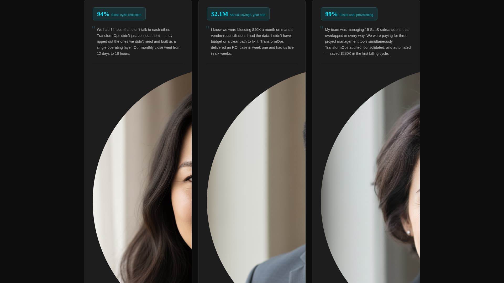 Transformops - Powerful Digital Transformation Landing Page Template