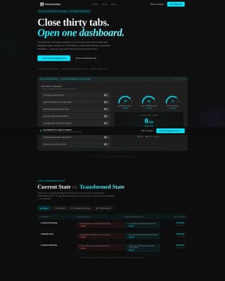Transformops - Powerful Digital Transformation Landing Page Template