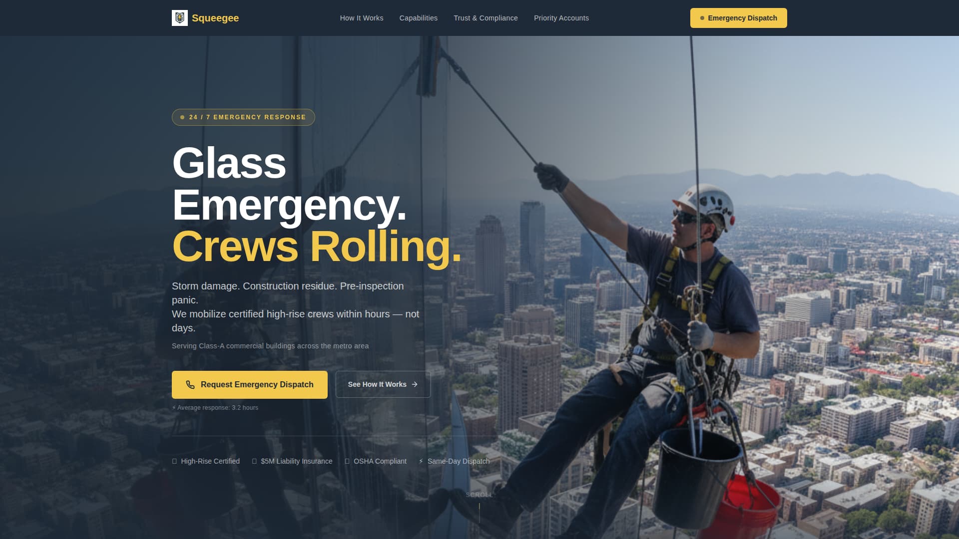 Window Cleaner Marketing Specialist Blog Website Template