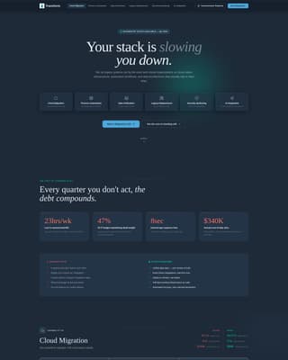Transform - High-Impact Digital Transformation Landing Page Template