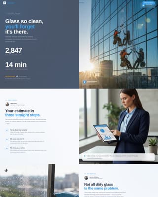 Window Cleaner Marketing Booking Website Template