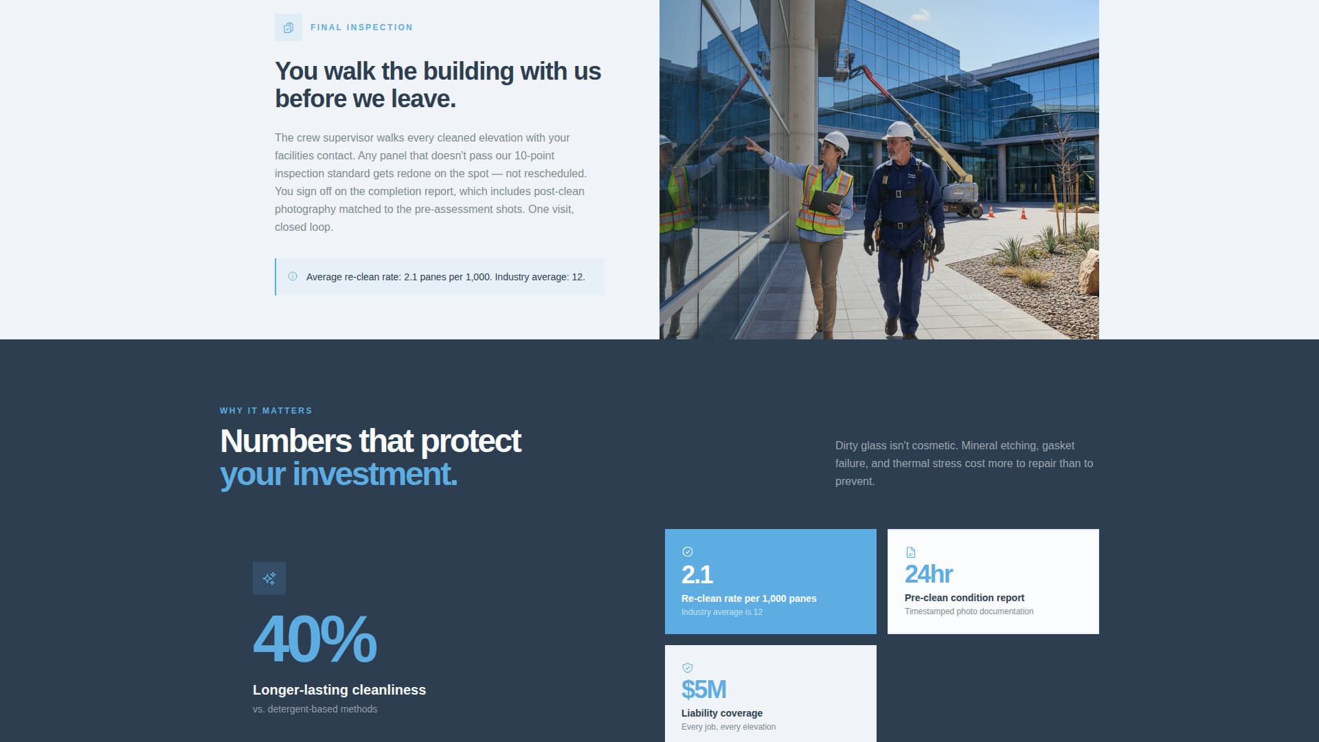 Squeegee - Precision Window Cleaning Landing Page Template
