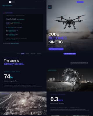 Swarm - Autonomous Robotics Landing Page Template