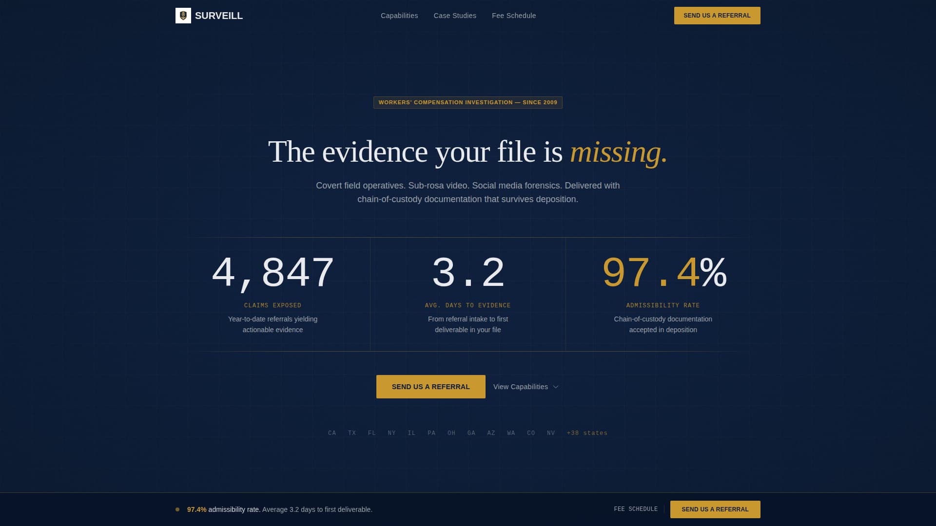 Private Investigation Professional Website Template