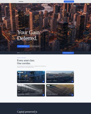 Exchange - Precision 1031 Landing Page Template