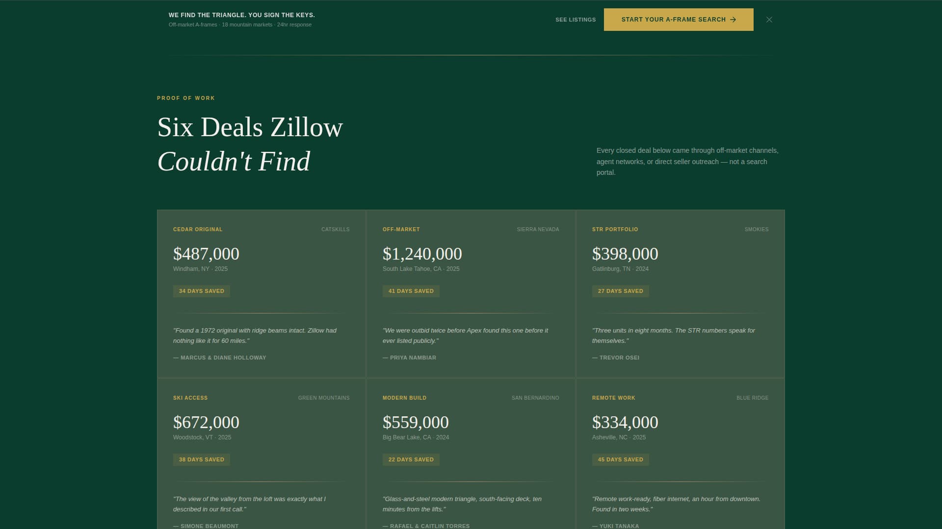 Apex - Elite Aframe Landing Page Template