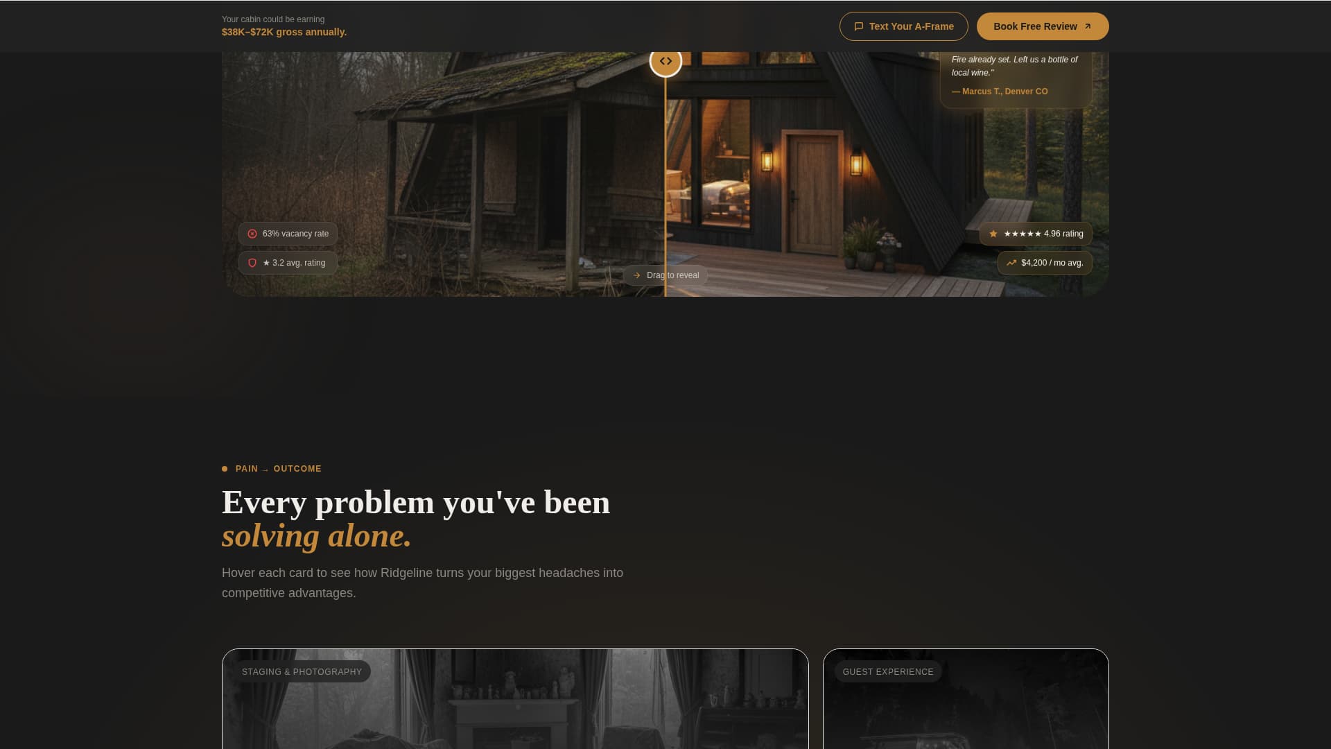 Ridgeline - Immersive Aframe Landing Page Template