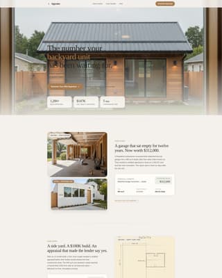 Appraise - Trusted ADU Landing Page Template