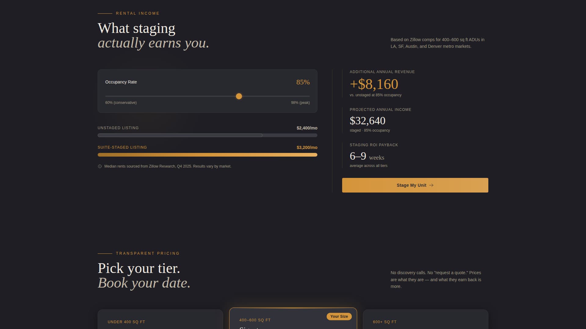 Suite - Luxe Adu Landing Page Template