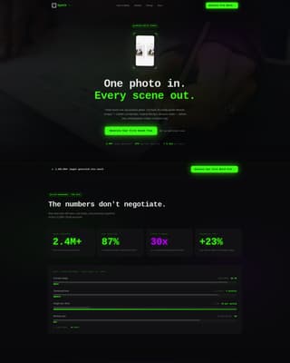 Synth - Powerful Ecommerce Landing Page Template