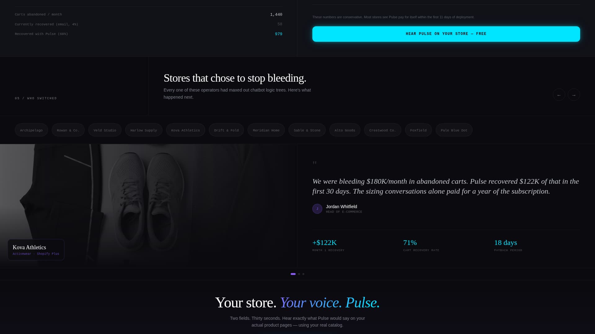 Pulse - Conversion-Driven Ecommerce Landing Page Template