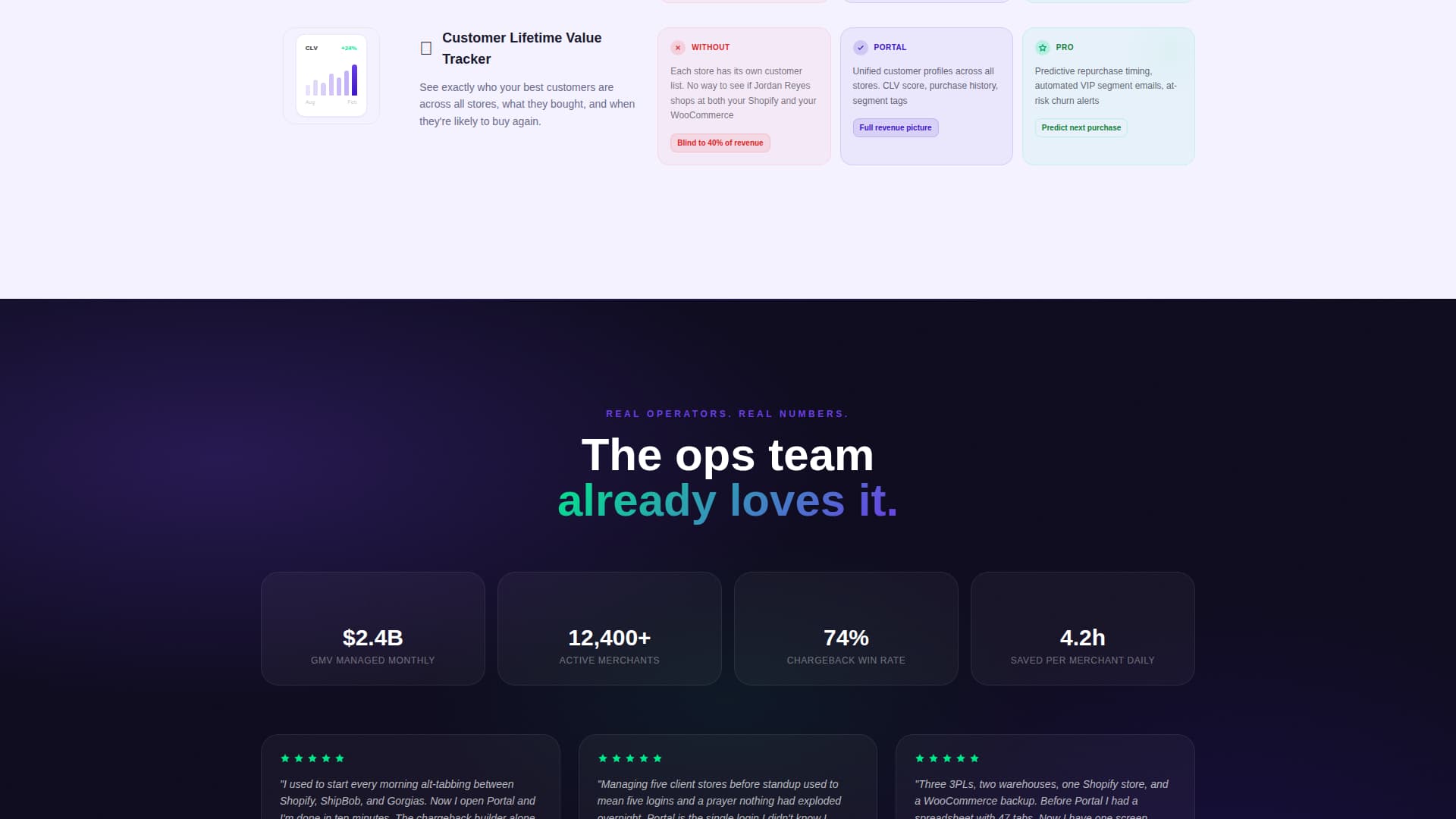 Portal - Powerful Ecommerce Landing Page Template