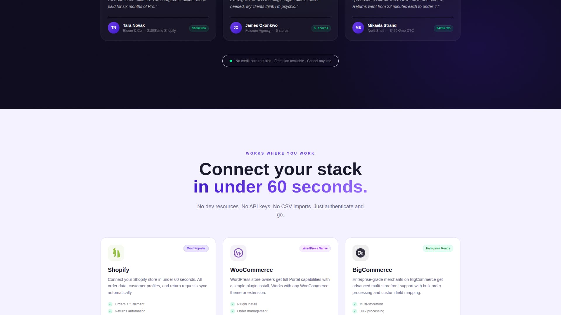 Portal - Powerful Ecommerce Landing Page Template