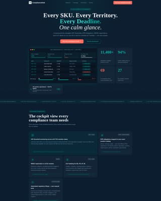Enforce — Compliance Landing Page Template