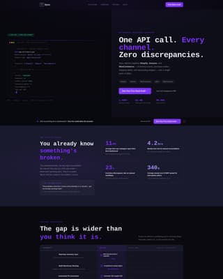 Sync - Unified ERP Landing Page Template