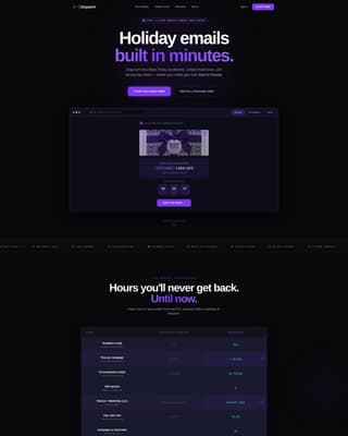 Dispatch - Powerful Holiday Landing Page Template