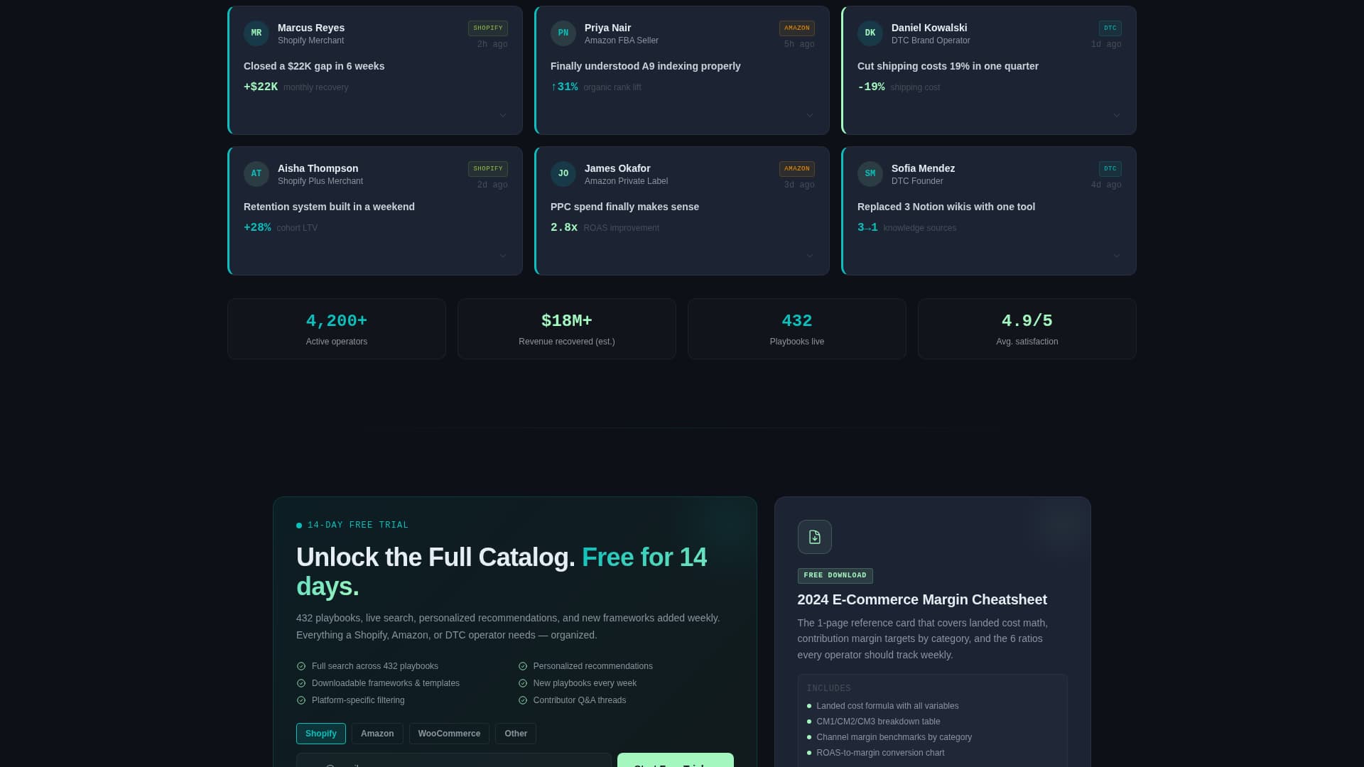 Storefront — Ecommerce Landing Page Template
