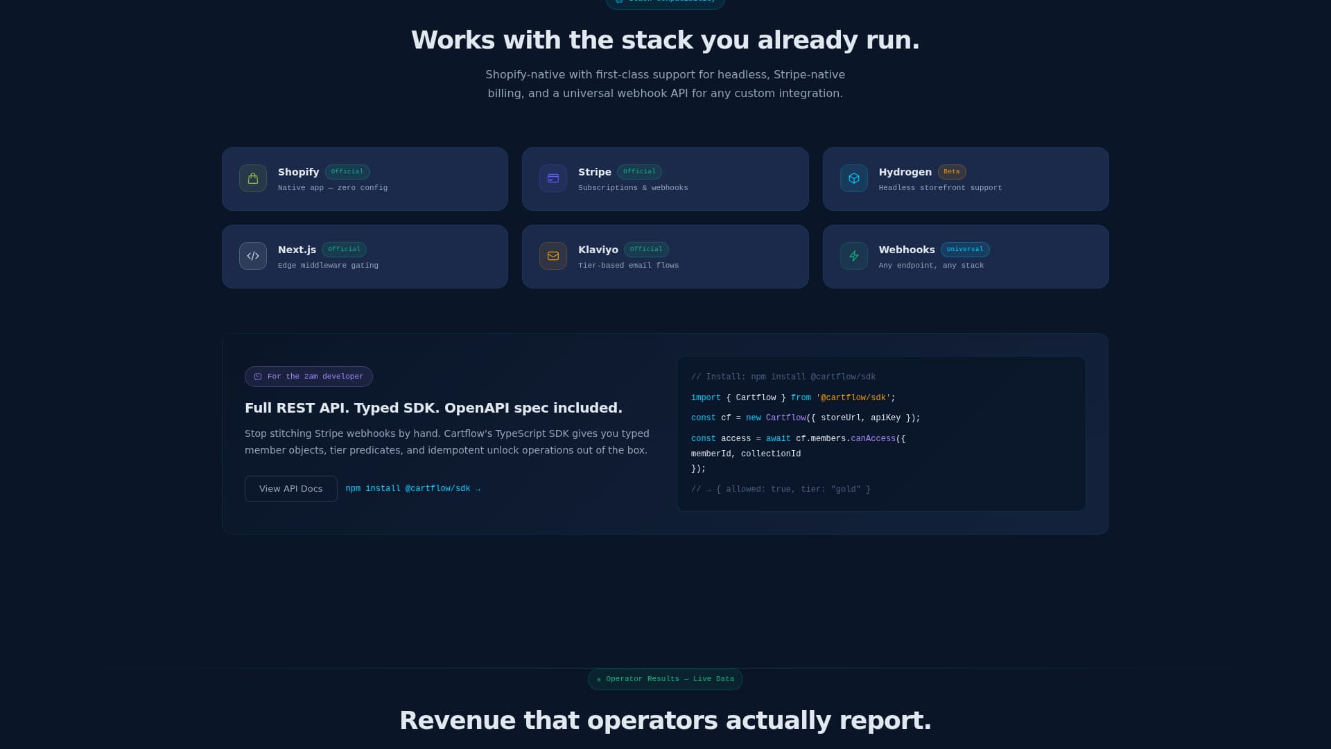 Cartflow - Powerful Membership Landing Page Template