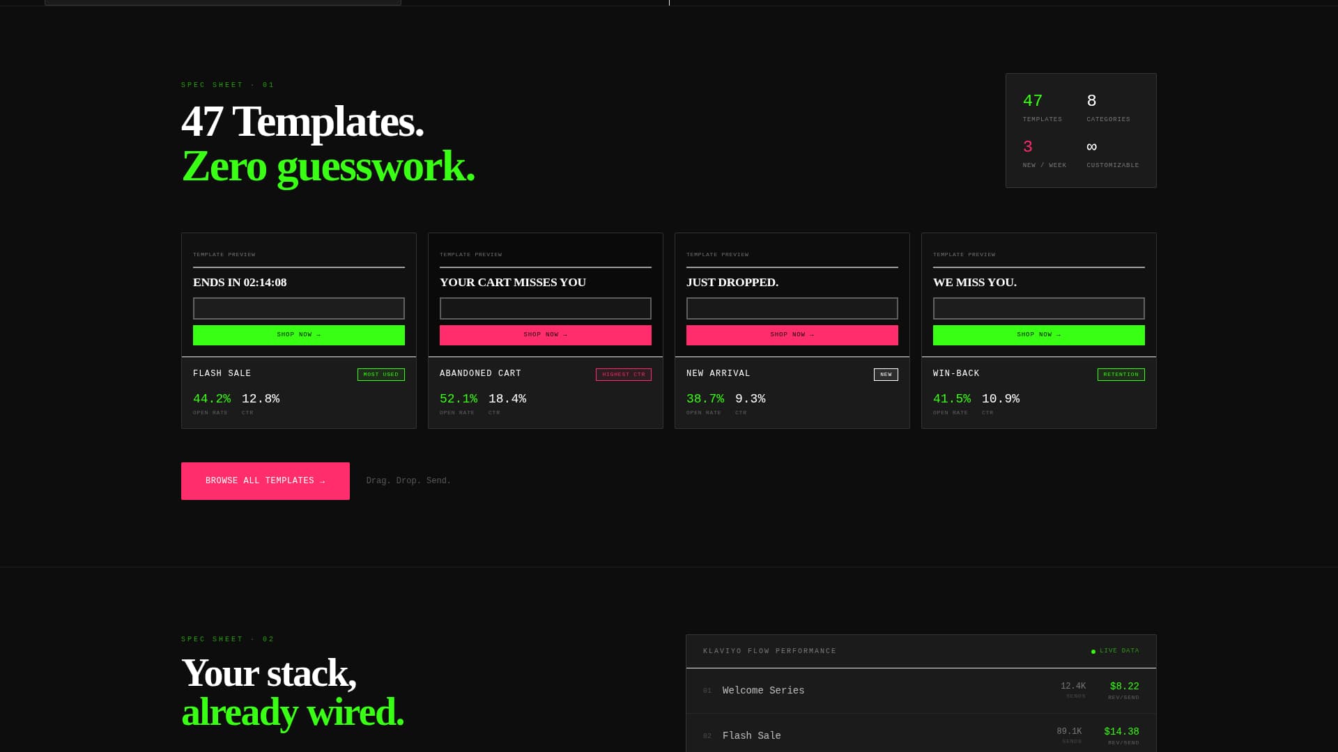 Broadcast - Bold Ecommerce Landing Page Template