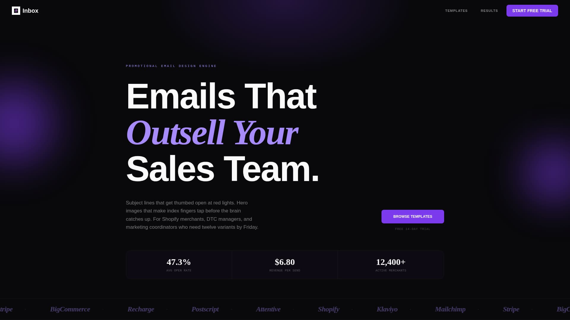 Inbox - High-Converting Ecommerce Landing Page Template