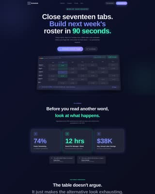 Schedule - Powerful Scheduling Landing Page Template