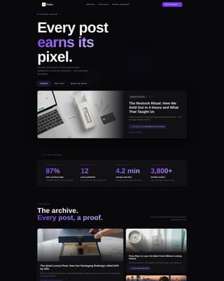 E-Commerce Content Marketing Blog Website Template