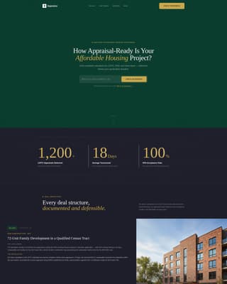 Appraise - Certified Affordable Housing Landing Page Template