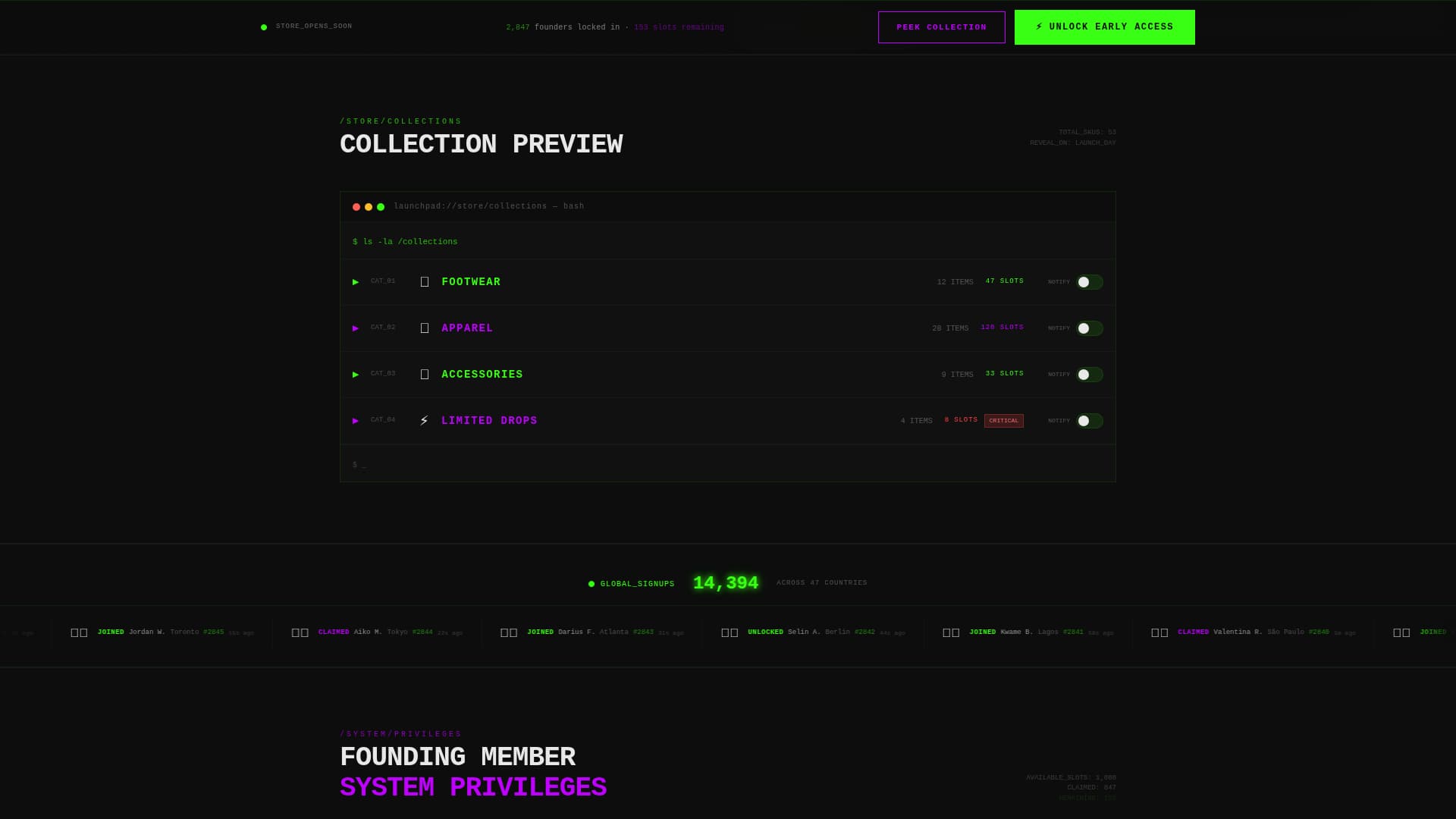 E-Commerce Store Coming Soon & Waitlist Website Template