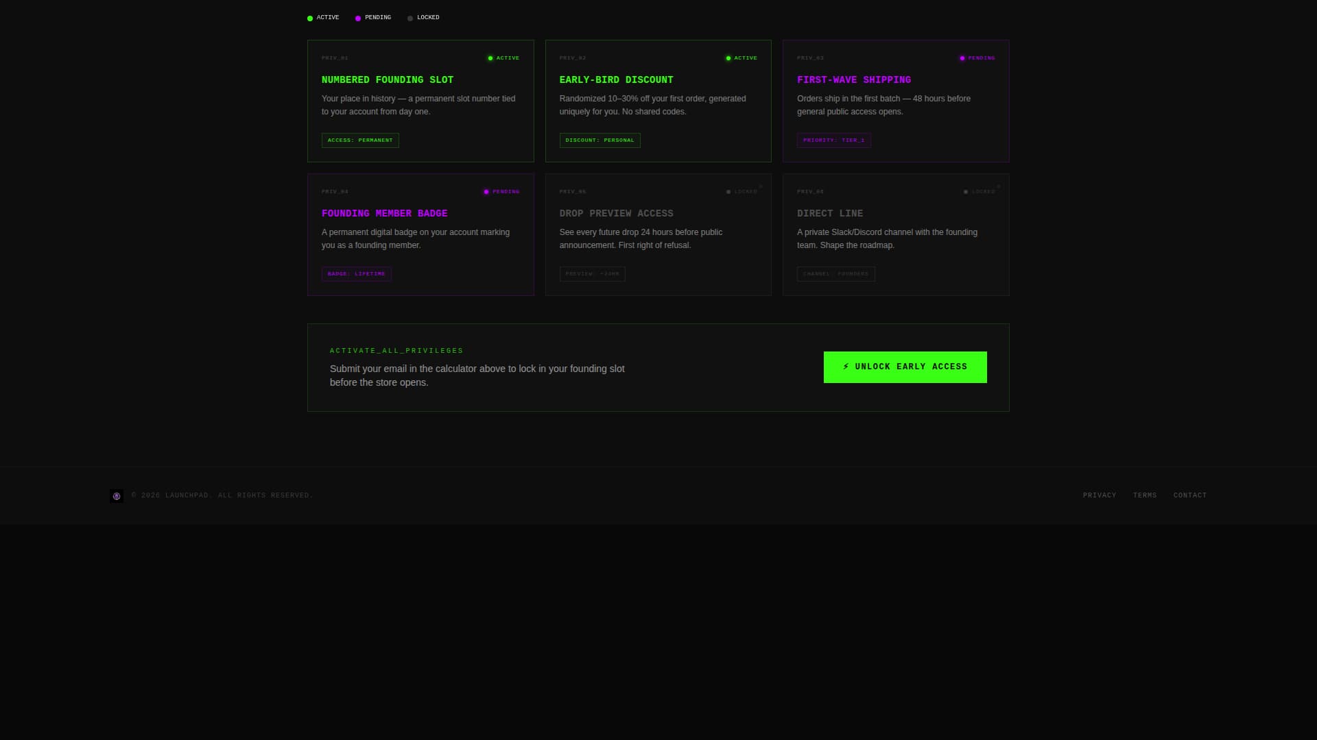 E-Commerce Store Coming Soon & Waitlist Website Template