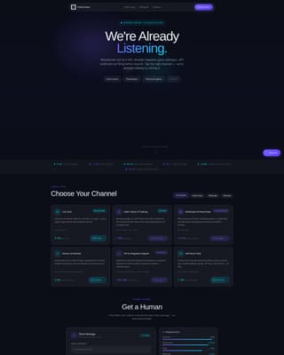 E-Commerce Contact & Customer Support Website Template