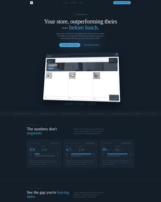 E-Commerce Store Homepage Data-Driven Website Template