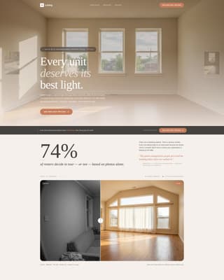 Listing - Stunning Affordablehousing Landing Page Template