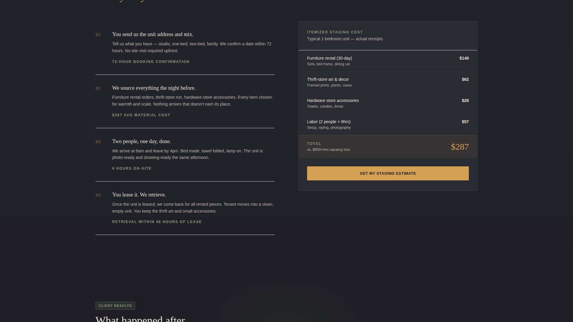 Vacancy - Luminous Housing Landing Page Template