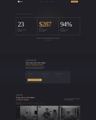 Vacancy - Luminous Housing Landing Page Template