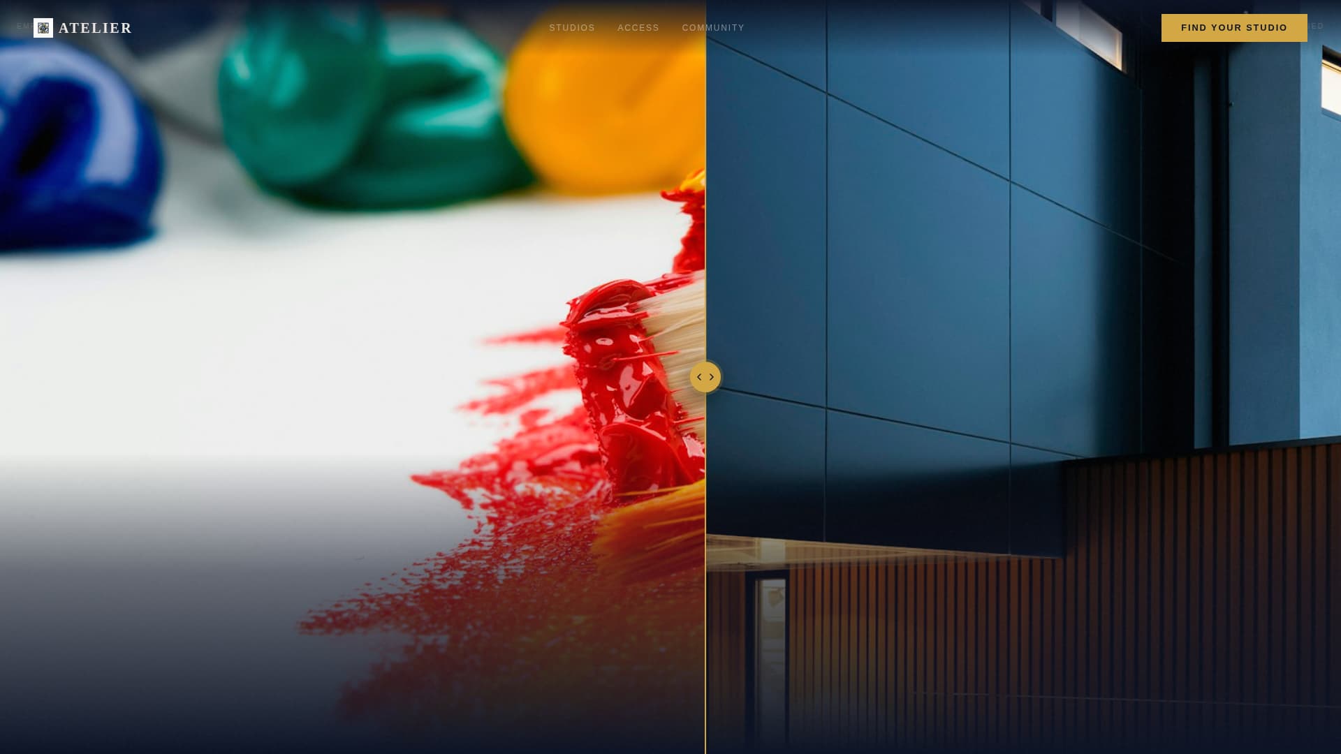 Atelier - Inspiring Studiorental Landing Page Template