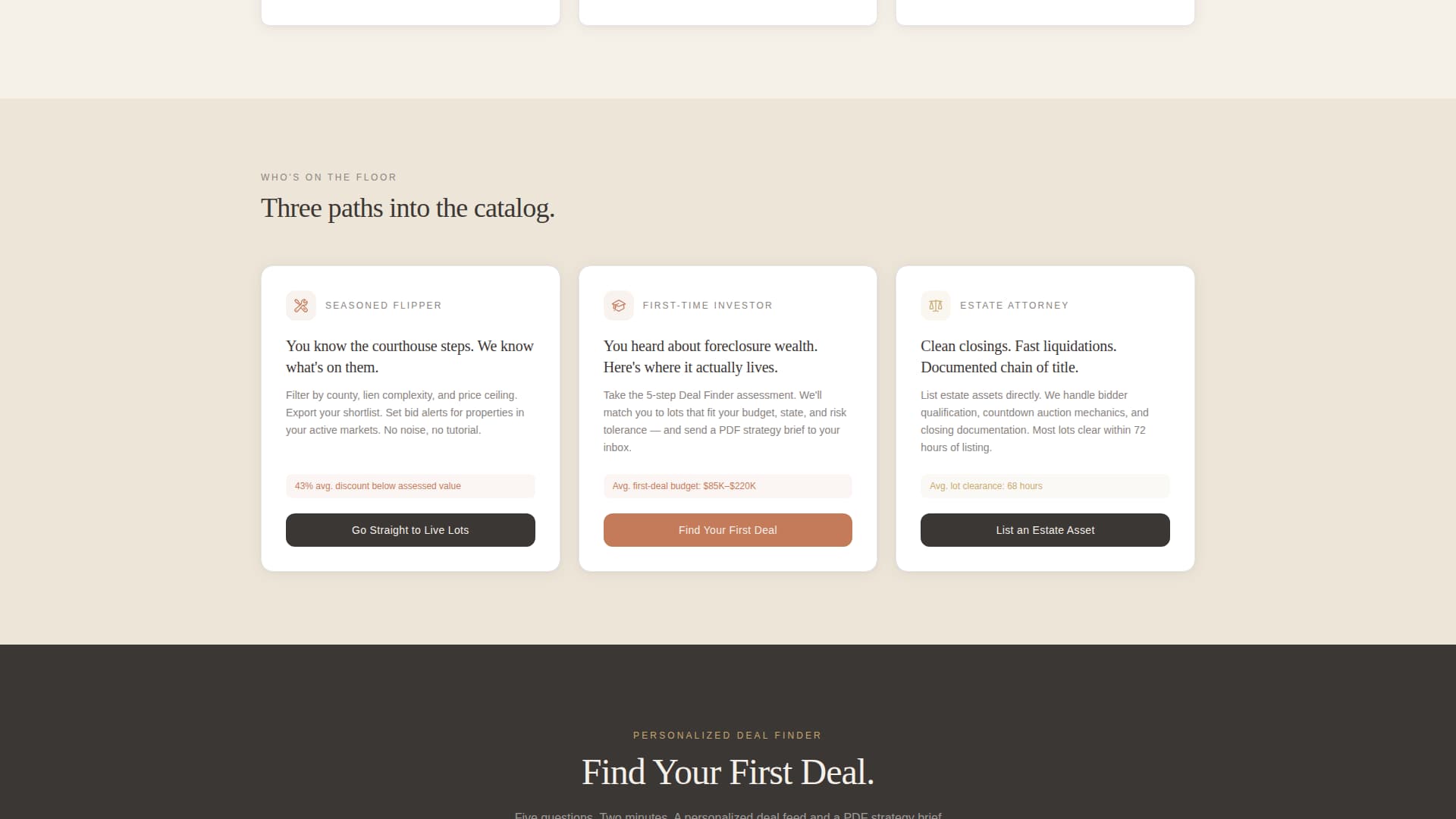 Gavel - Curated Auction Landing Page Template