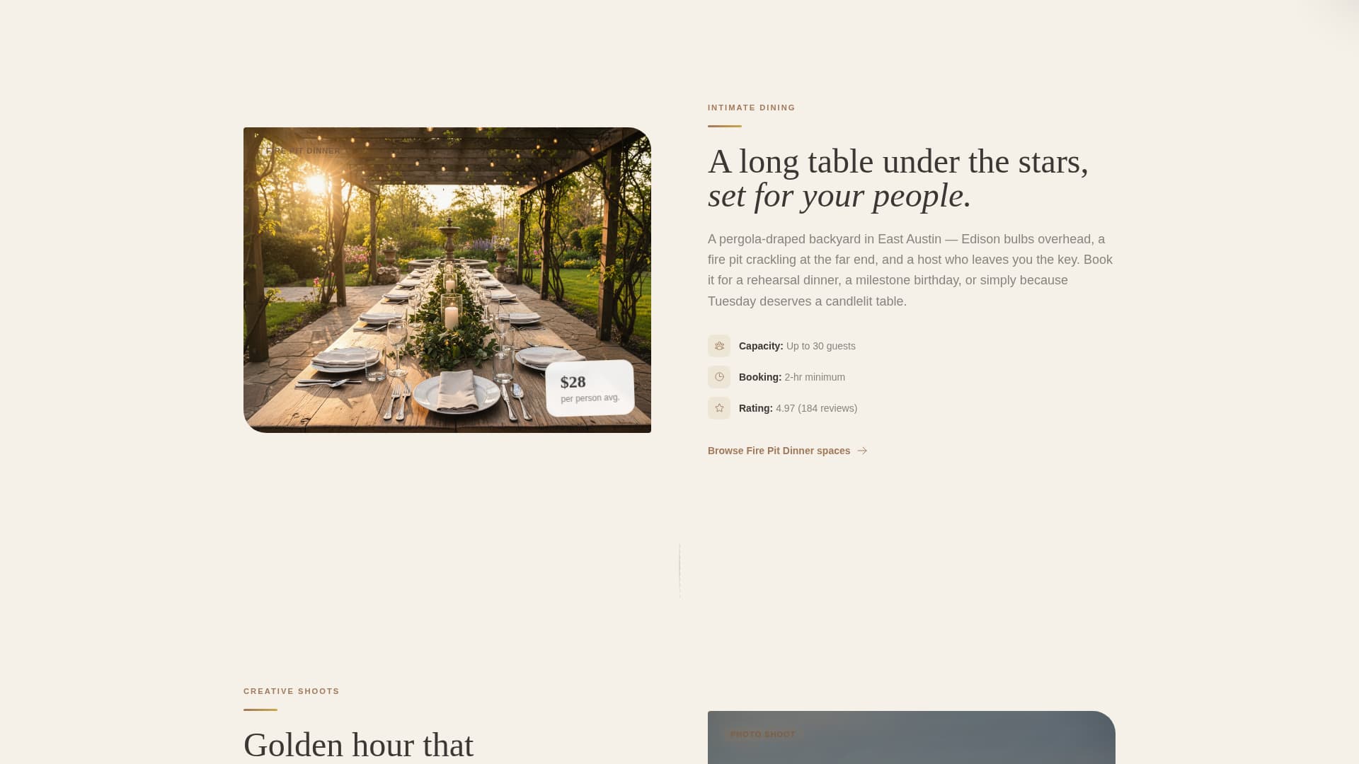 Parcel - Curated Backyard Landing Page Template