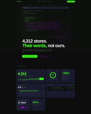 E-Commerce Store Social Proof & Revenue Screenshots Website Template