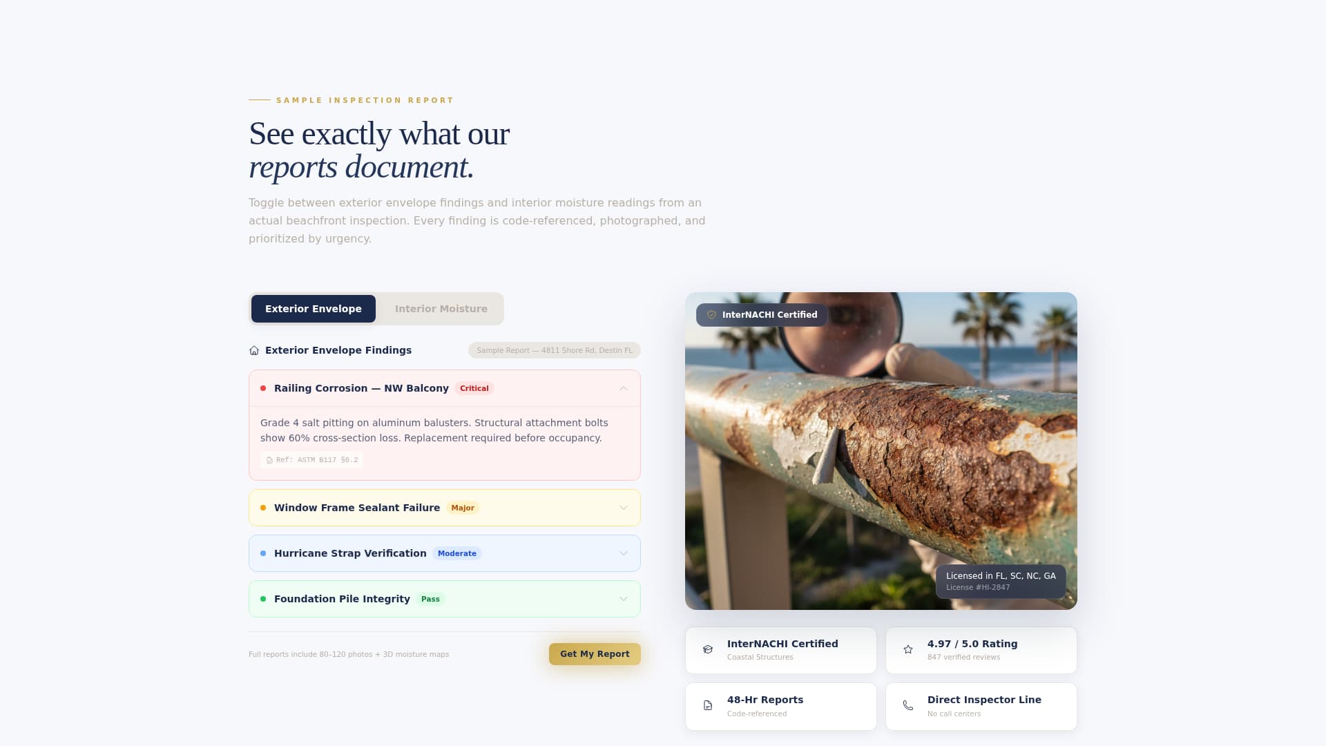 Shorecheck - Trusted Beachfrontinspector Landing Page Template