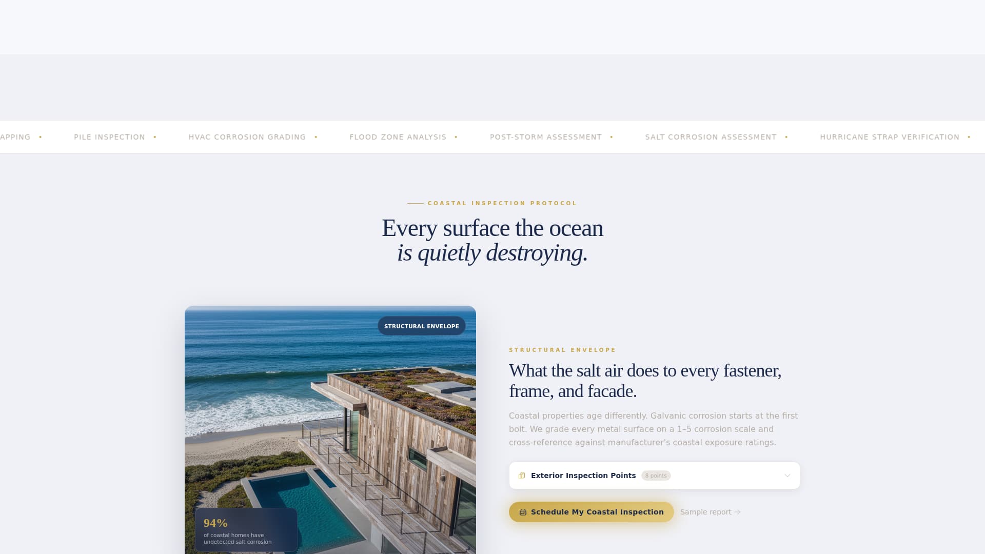 Shorecheck - Trusted Beachfrontinspector Landing Page Template