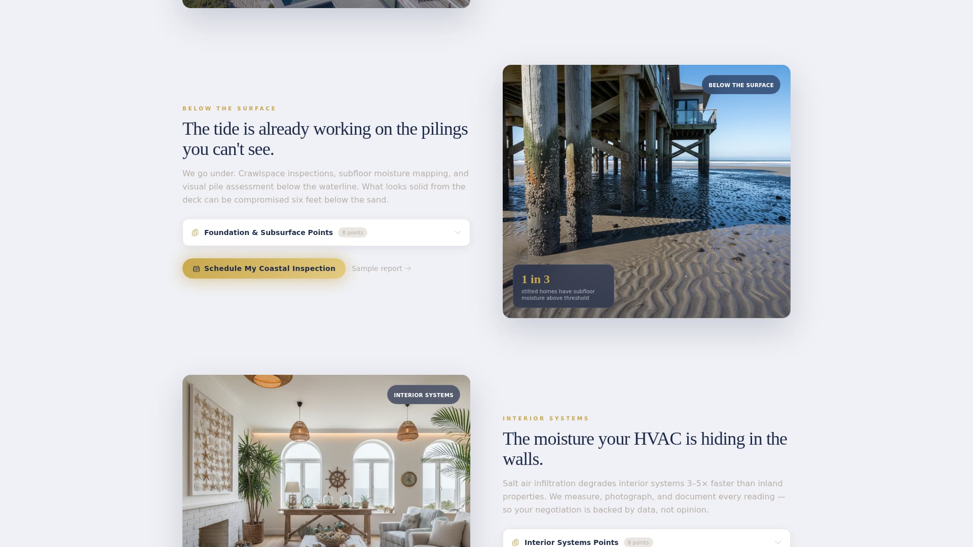 Shorecheck - Trusted Beachfrontinspector Landing Page Template